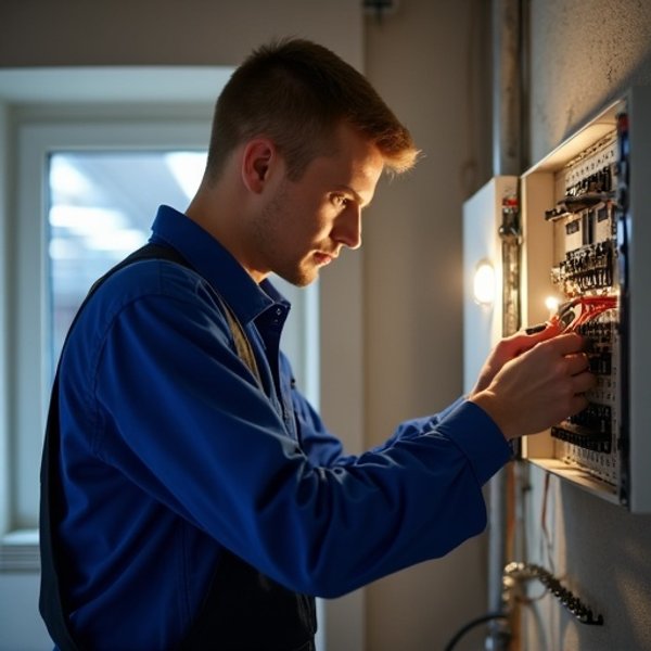 Azubi bei der Arbeit